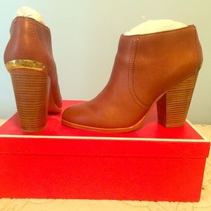 Coach Tan leather booties
